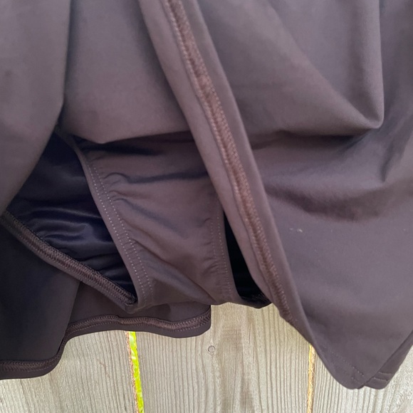 Lands End Brown Swim Skort / Skirt / Bottom - Picture 3 of 9